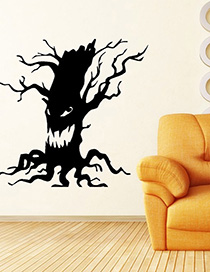 Adhesivo De Pared Kst-7 Halloween Ghost Tree