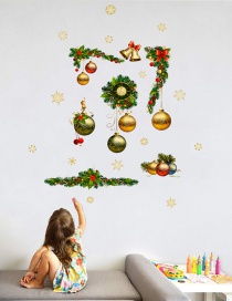 Vinilo Decorativo Bola De Navidad Reloj Corona