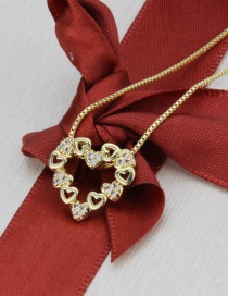 Collar De Corazón De Amor Con Diamantes