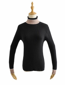 Suéter Tipo Jersey De Corte Slim Con Diseño De Bloques De Color