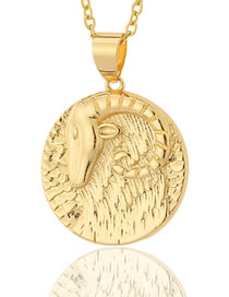 Collar Zodiaco Cobre Chapado En Oro
