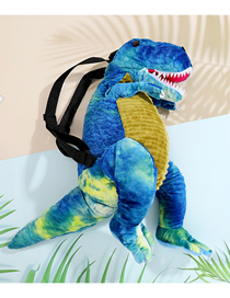 Fashion Blue Children's Plush Dinosaur Backpack