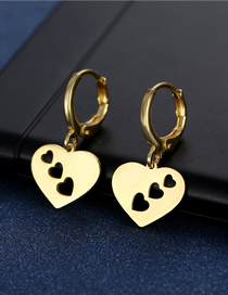 Fashion 5# Stainless Steel Love Letter Butterfly Geometric Earrings