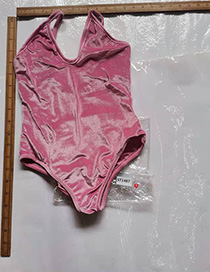 Fashion Pink S Velvet Sling Bodysuit