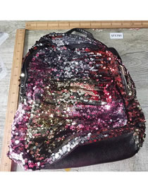 Fashion Color Pu Sequin Backpack