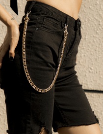 Fashion Golden Single Layer Tassel Chain Alloy Body Chain