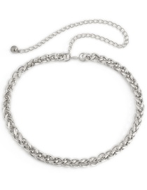 Fashion White K Tassel Chain Body Chain