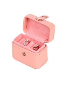 Fashion Pink Pu Multifunctional Storage Box