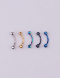 Fashion Golden Stainless Steel Spherical Eyebrow Nails (single Price) (1pcs)