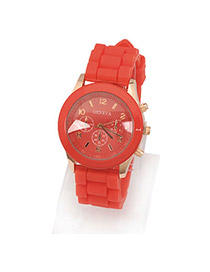 Lace Red Jelly Fluorescence Color Acrylic Fashion Watches